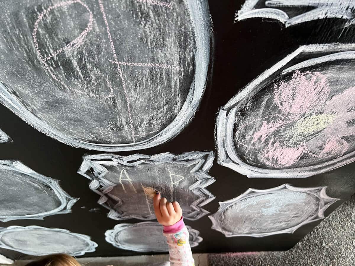 DIY Chalkboard Paint Wall Idea For Kids