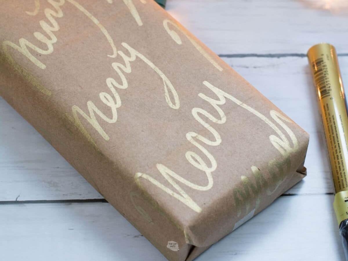 Easy Homemade Word Wrapping Paper