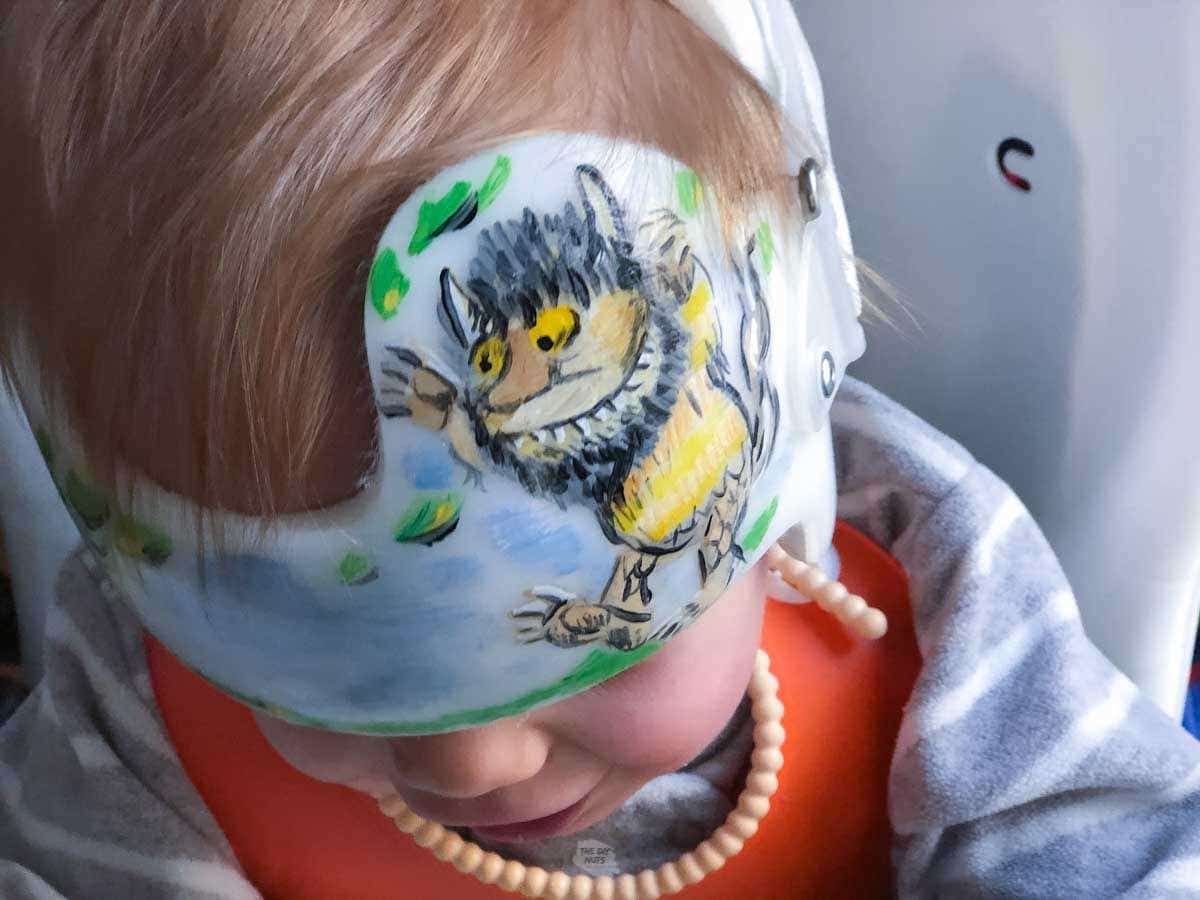 How To Paint A Baby Helmet Design