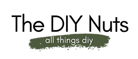 the diy nuts logo with green paint stroke and text all things diy.